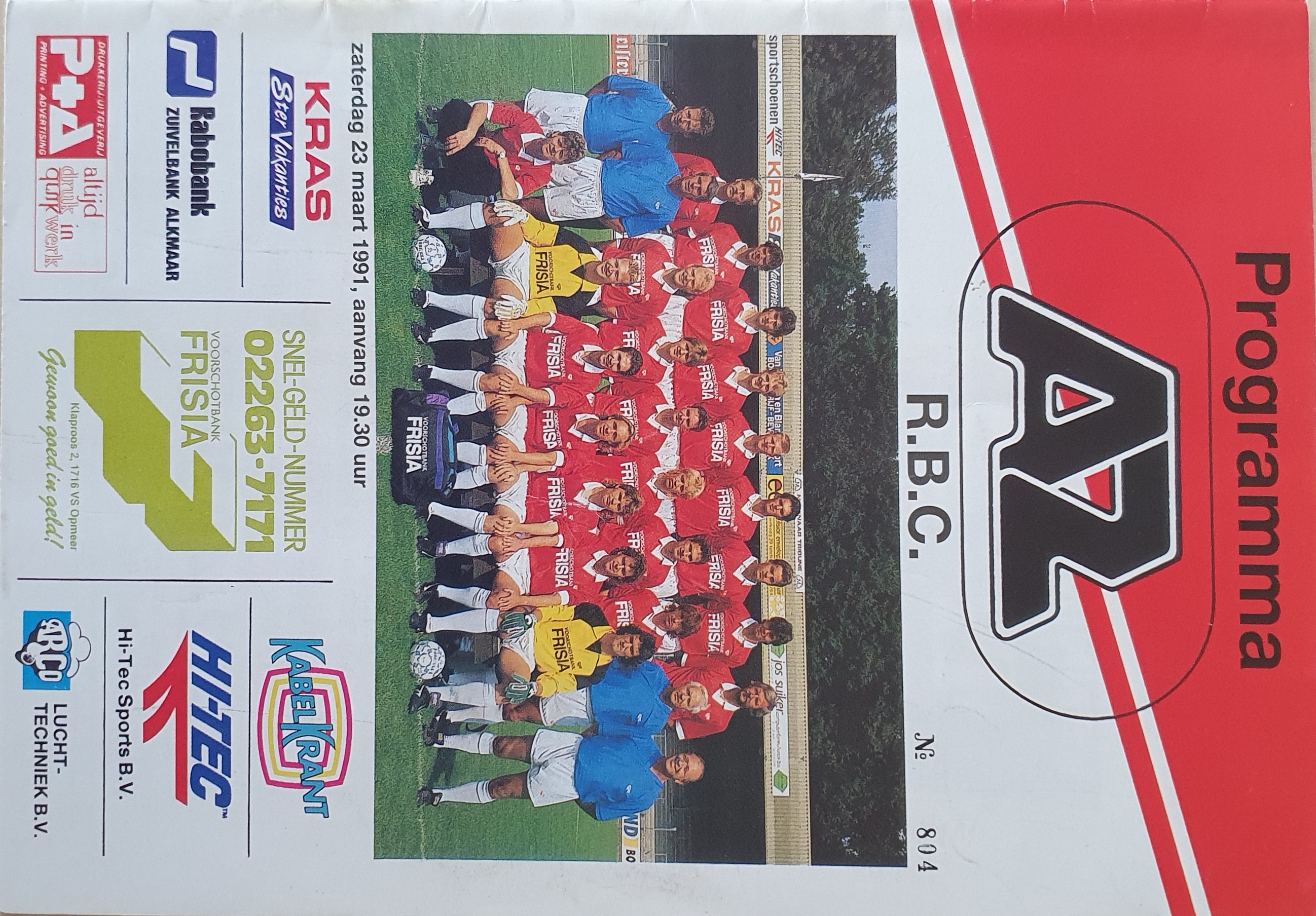 AZ Programma 23-maa-1991 RBC